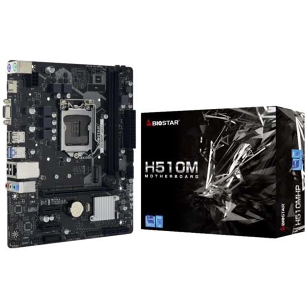 ANAKART BIOSTAR H510MHP DDR4 3200 S+V+GL LGA1200p