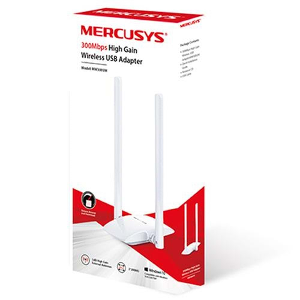 WIRELESS USB MERCUSYS MW300UH 300Mbps High Gain USB