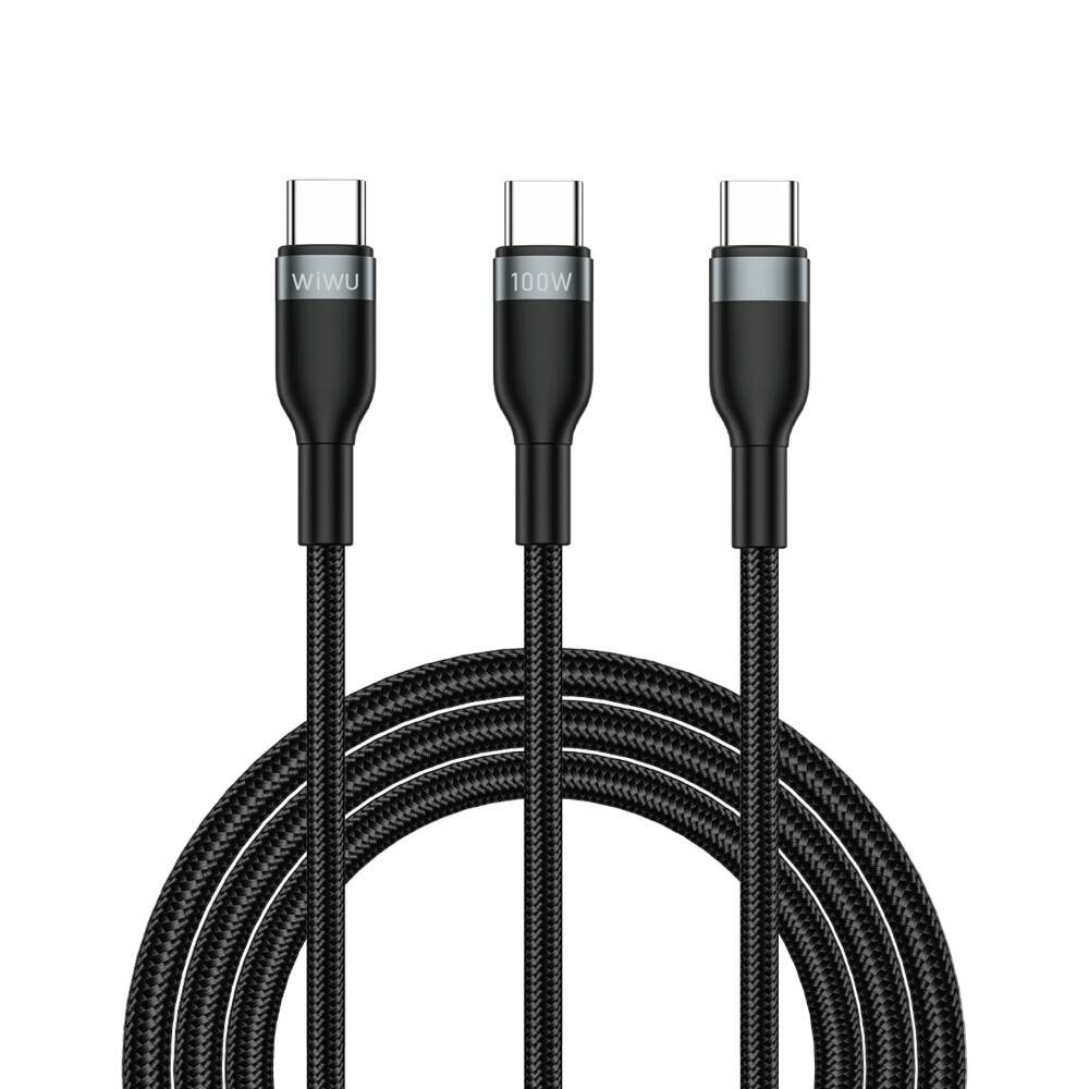 ŞARJ KABLOSU WIWU CONCISE USB-C TO USB-C + USB-C WI-C029 2IN1