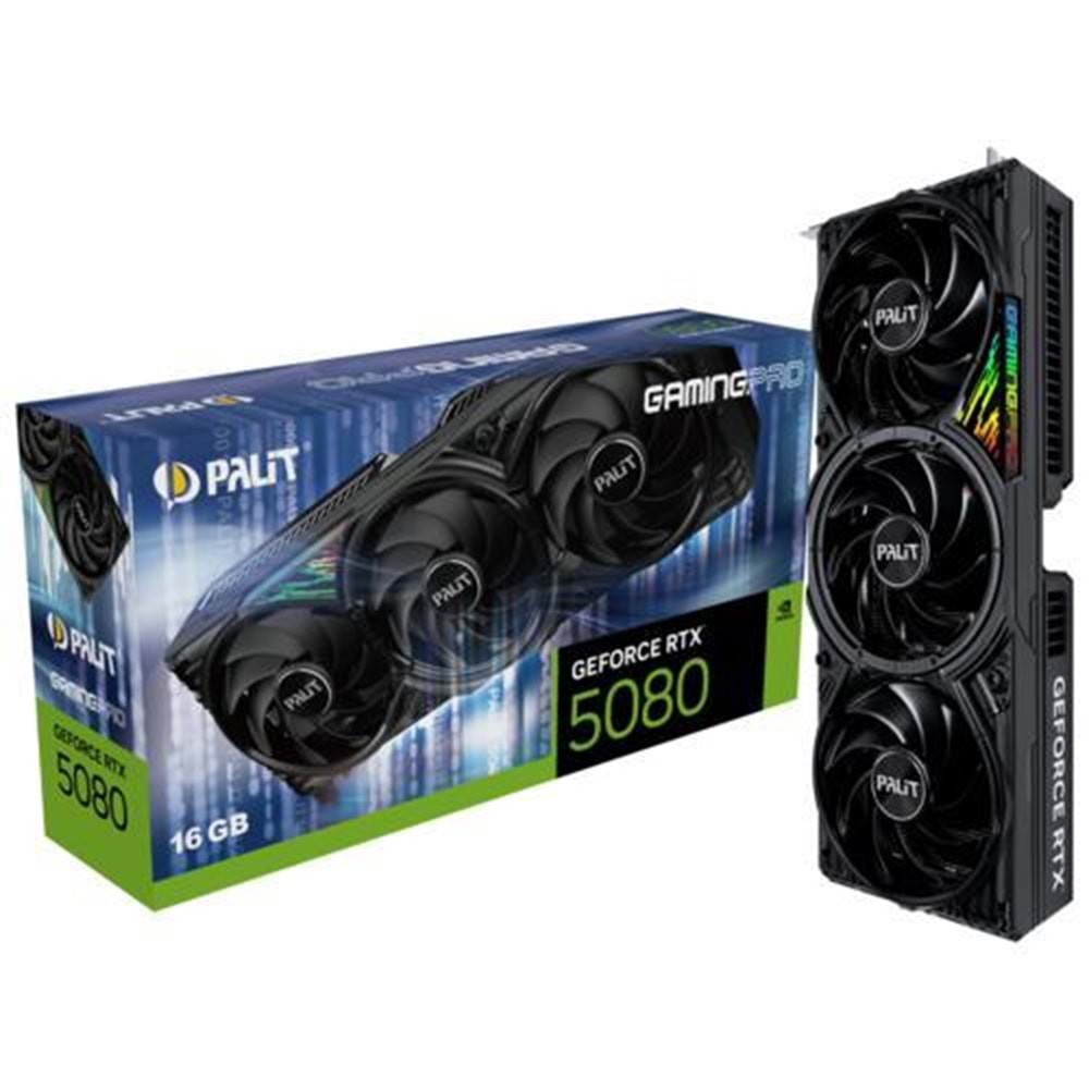 EKRAN KARTI PALIT RTX5080 GAMINGPRO 16GB 256Bit GDDR7