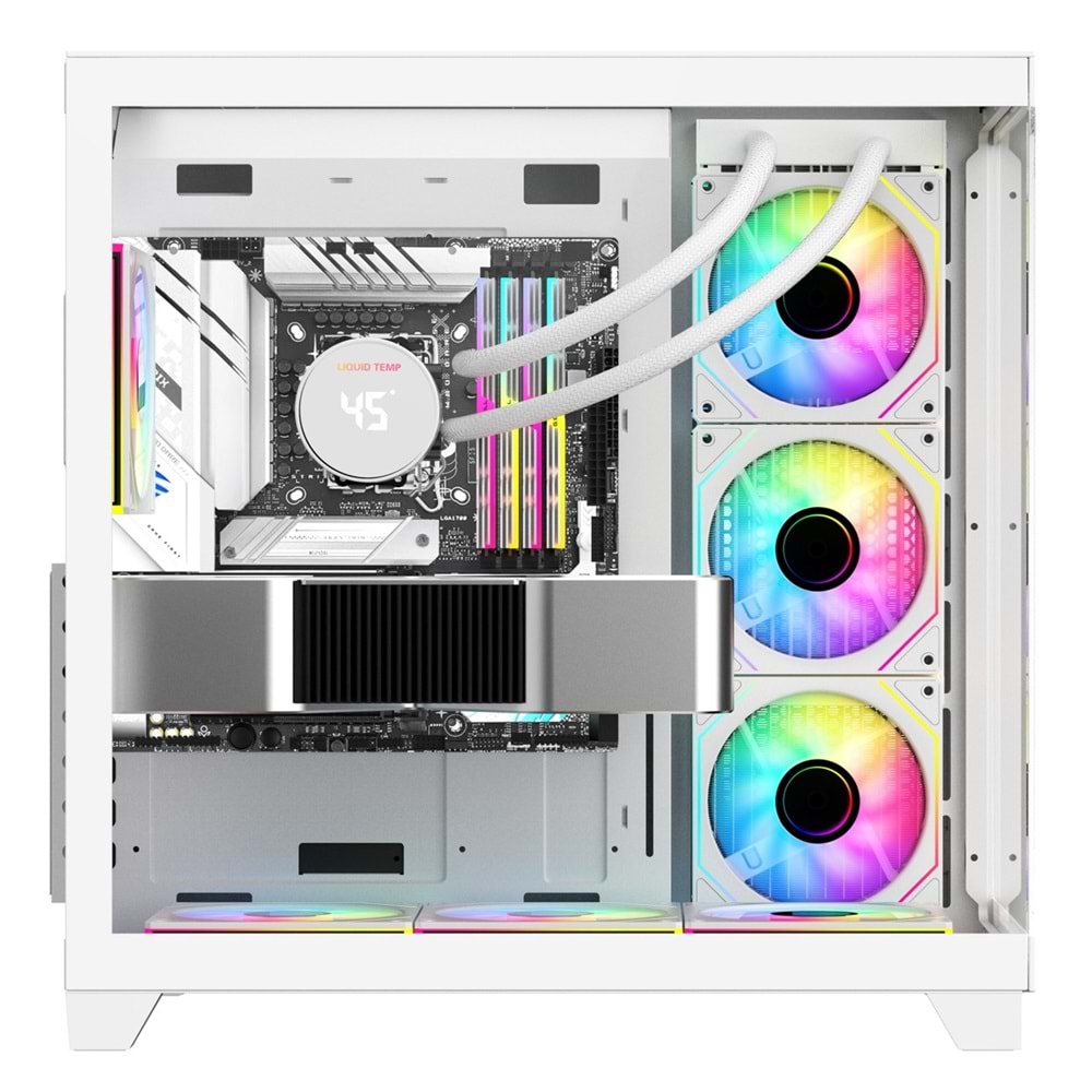 KASA GAMEPOWER WARCRY TOPGLASS 4x12cm FAN ARGB BEYAZ