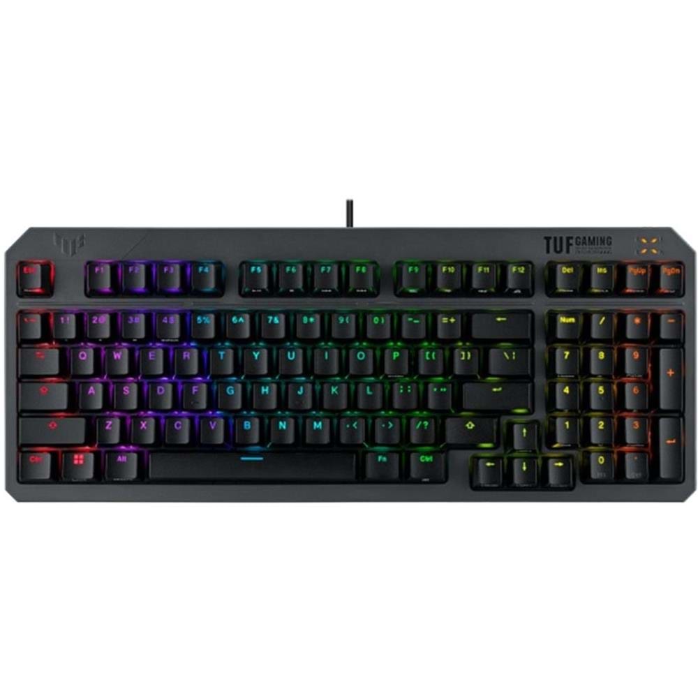 KLAVYE ASUS TUF GAMING K3 GEN II SIYAH RED SWITCH RGB OPTIK