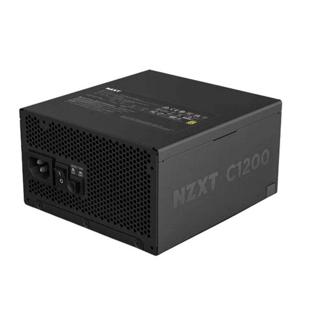 POWER SUPPLY NZXT 1200W C1200 Black 80+ Gold Tam Modüler PCIe 5.0 ATX