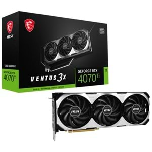 EKRAN KARTI MSI RTX4070TI VENTUS 3X OC 12GB 192Bit GDDR6