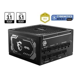 POWER SUPPLY MSI MAG A1250GL 1250W 80+ GOLD FULL MODULAR