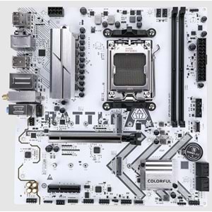 ANAKART COLORFUL BATTLE-AX A620M-GHA WHITE WiFi V14 DDR5 AM5