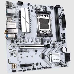 ANAKART COLORFUL BATTLE-AX A620M-GHA WHITE WiFi V14 DDR5 AM5