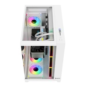KASA GAMEPOWER WARCRY TOPGLASS 4x12cm FAN ARGB BEYAZ