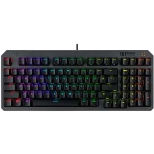 KLAVYE ASUS TUF GAMING K3 GEN II SIYAH RED SWITCH RGB OPTIK