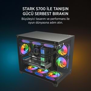 KASA James Donkey Stark S700 3xARGB Temperli Cam 750W 80+ Bronze mATX