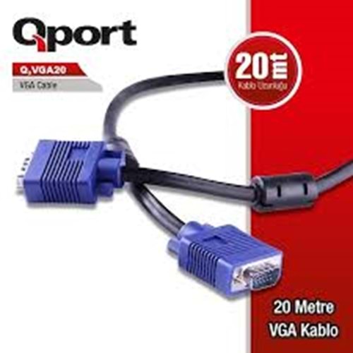KABLO QPORT Q-VGA20 20MT VGA