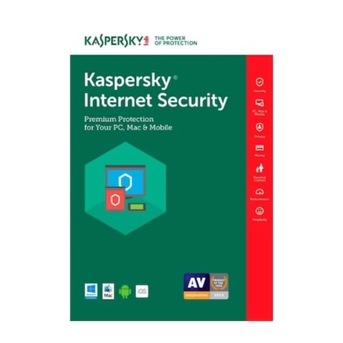 INTERNET SECURITY KASPERSKY 1 YIL 2 PC