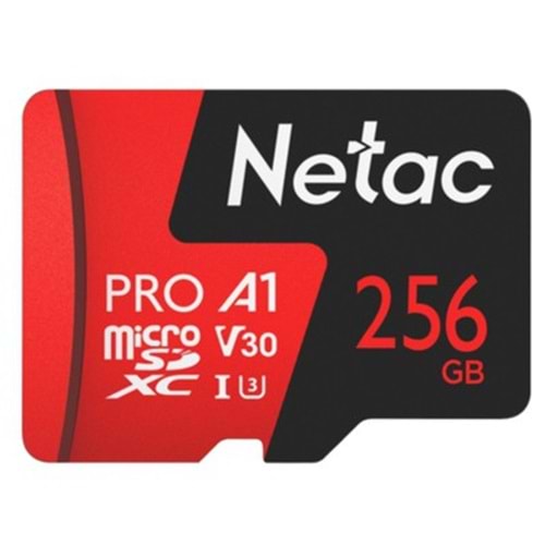 BELLEK NETAC 256GB MICRO SDXC V30/A1/C10 NT02P500PRO-256G-R