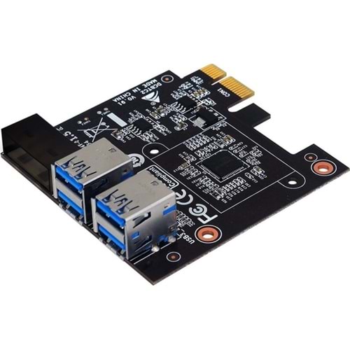 BIOSTAR PCI-E 1x to 4x USB3.0 RISER ADAPTOR DCBTC2