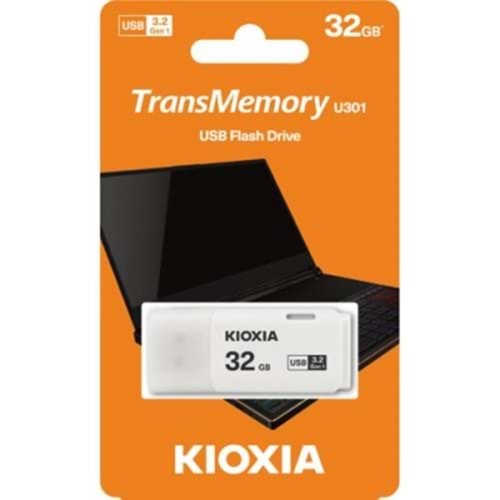 USB BELLEK KIOXIA U301 32GB USB3.2 GEN 1 LU301W032GG4 Beyaz