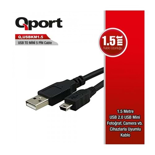 KABLO QPORT Q-USBKM1.5 5PIN