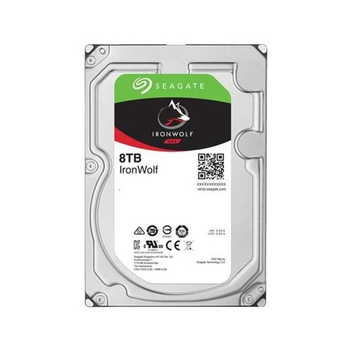 HDD SEAGATE 3.5 8TB ST8000VN004 IRONWOLF 256MB 7200RPM