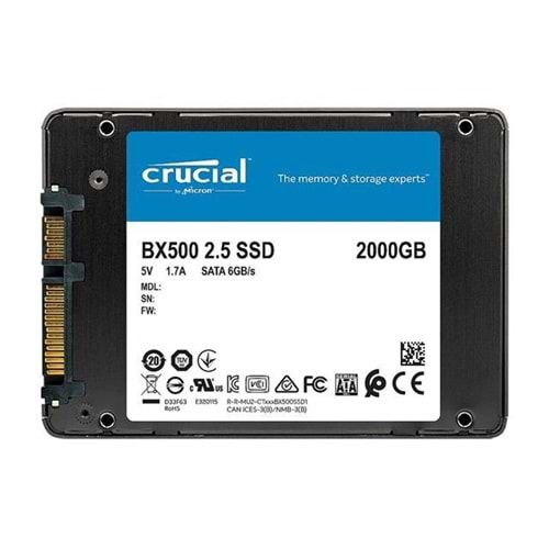 SSD CRUCIAL 2TB BX500 CT2000BX500SSD1 540 - 500 MB/s