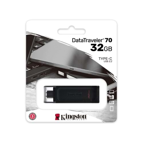 USB BELLEK KINGSTON 32GB USB-C 3.2 GEN1 DT70/32GB