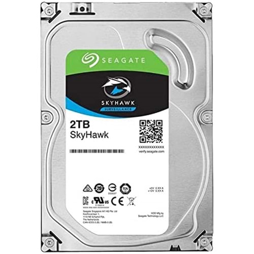 HDD SEAGATE 3.5 2TB ST2000VX015 SKYHAWK 256MB 5900RPM 7/24