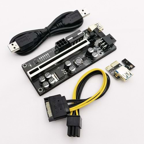 AKSESUAR RISER KART PCI-E 1x to 16x 6 pin VER010S PLUS