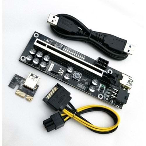 AKSESUAR RISER KART PCI-E 1x to 16x 6 pin VER011 PRO