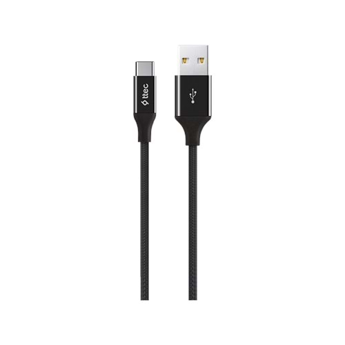 TTEC 2DK18S AlumiCable 120 cm Type-C - USB-A kablosu SİYAH