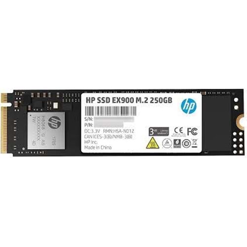 SSD HP EX900 250GB m.2NVMe PCIe SSD2YY43AA 2100-1100MB/s