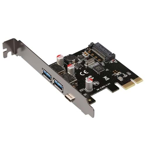 AKSESUAR PCI-EXP KART USB 3.0 2 PORT TYPE-C USB3.1 1 PORT