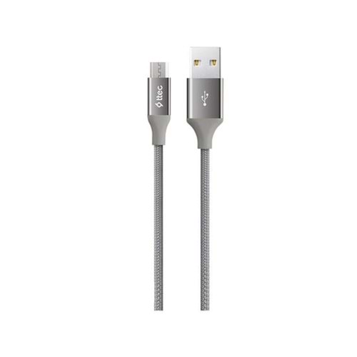 TTEC 2DK11UG AlumiCable 120 cm Micro USB - USB kablo GRI