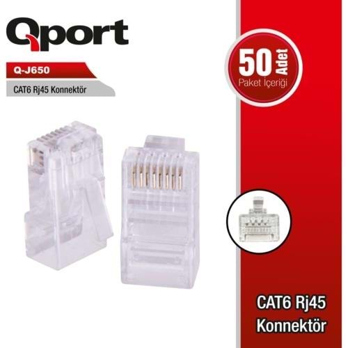 QPORT Q-J650 CAT6 50'lik Paket