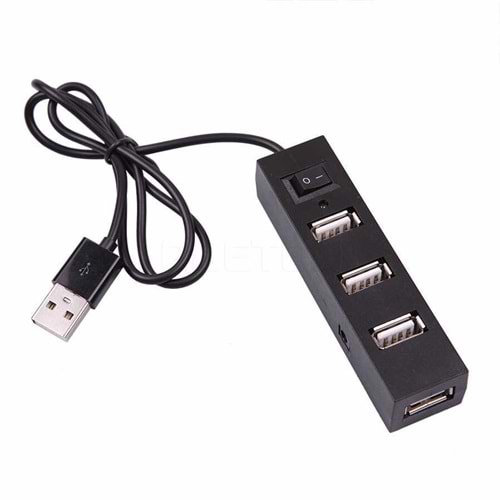USB ÇOKLAYICI USB 2.0 4 PORT ON/OFF BUTONLU