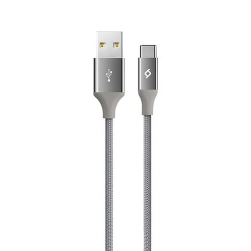 TTEC 2DK18UG AlumiCable 120 cm Type-C - USB-A kablosu GRİ