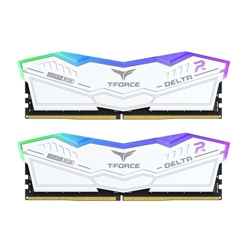 BELLEK TEAM T-FORCE DELTA RGB White 32GB (2x16) 5200MHZ DDR5 GAMING