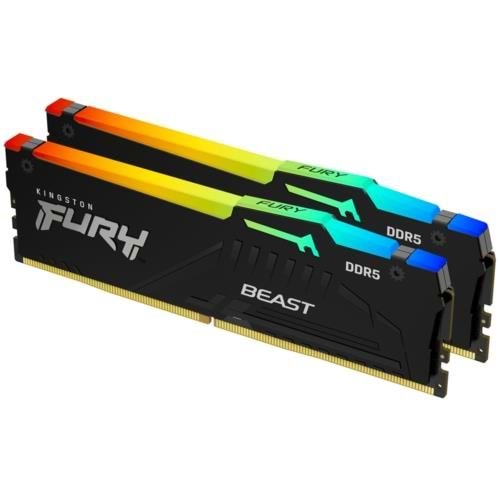 KINGSTON FURY BEAST 32GB (2x16) 6000Mhz RGB DDR5 CL36 KF560C36BBEK