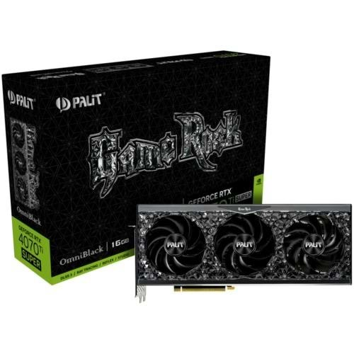 EKRAN KARTI PALIT RTX4070Ti SUPER GAMEROCK OmniBlack 16GB 256bit GDDR6