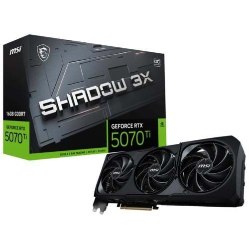 EKRAN KARTI MSI RTX5070Ti SHADOW x3 OC 16GB 256Bit DX12 GDDR7