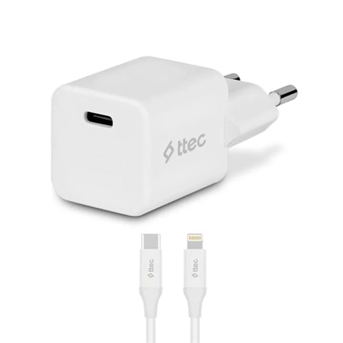 ADAPTÖR TTEC SMARTCHARGER PRO 2SCP01LB USB-C TO LIGHTNING 20W