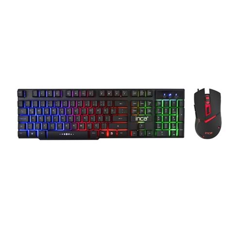 Inca Ikg-448 Raınbow Gamıng Mekanık Hisli Klavye & Mouse Set TR Layout