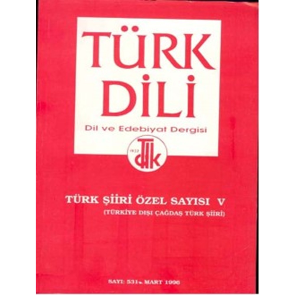 TÜRK DİLİ TÜRK ŞİİRİ ÖZEL SAYISI 3 / HALK ŞİİRİ