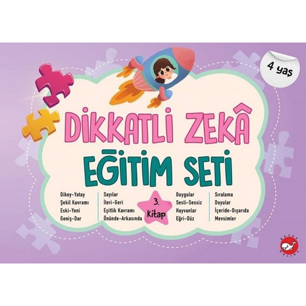 Dikkatli Zeka Eğitim Seti 3. Kitap 4 Yaş