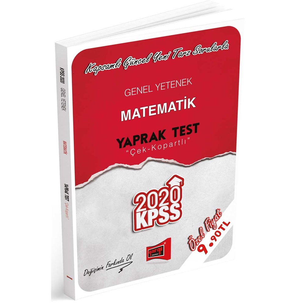 Yargı 2020 KPSS Genel Yetenek Matematik Çek Kopartlı Yaprak Test