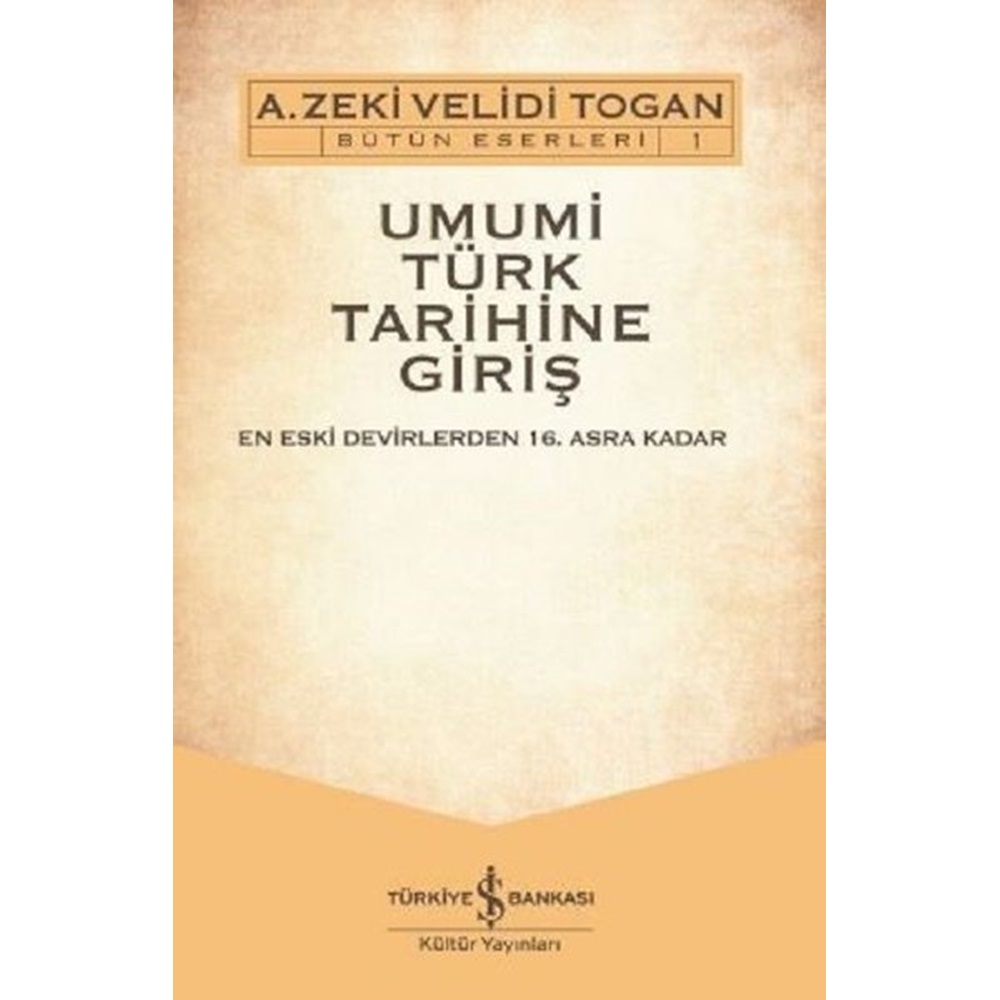 Umumi Türk Tarihine Giriş 2 Cilt CD'li