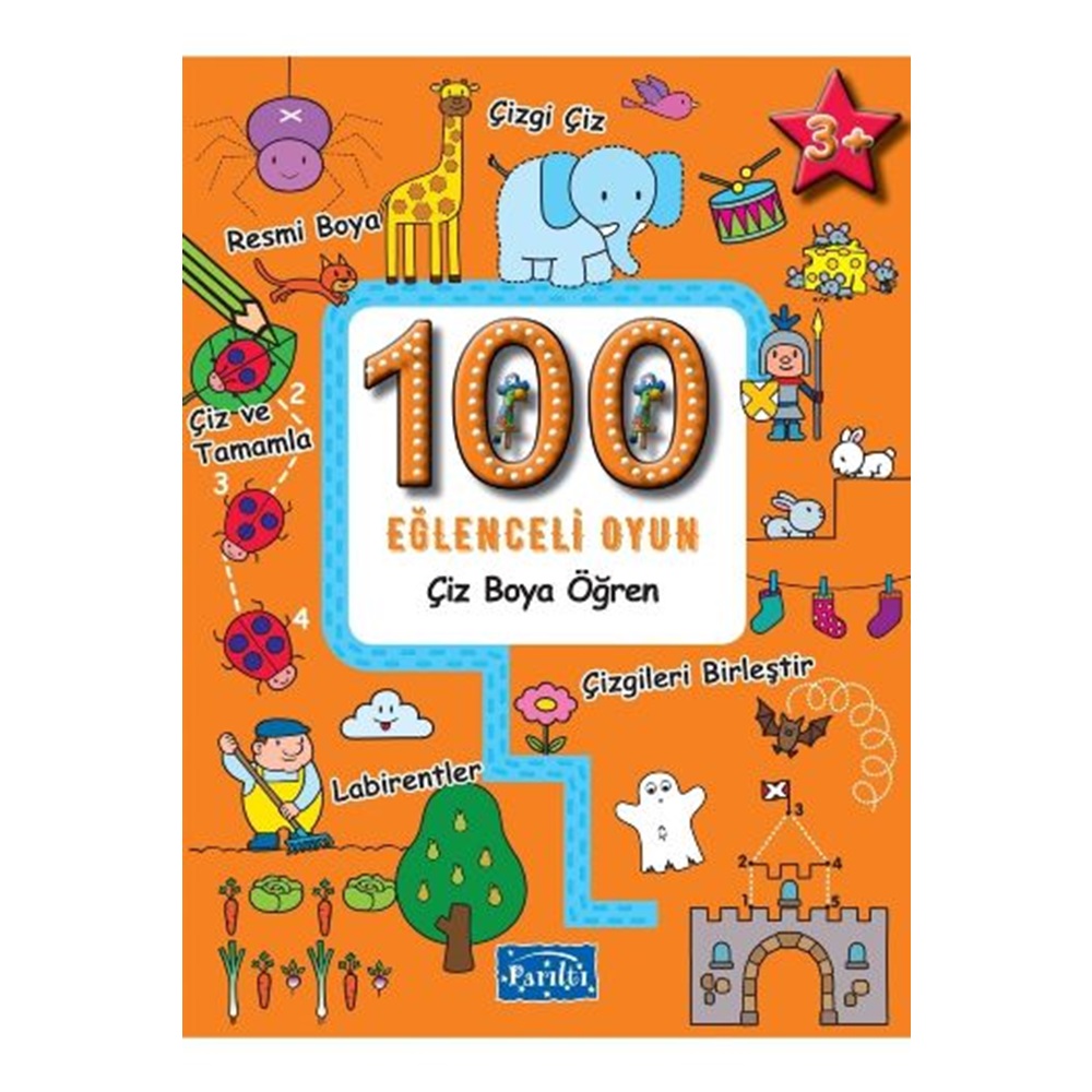 100 Eğlenceli Oyun Çiz Boya Öğren