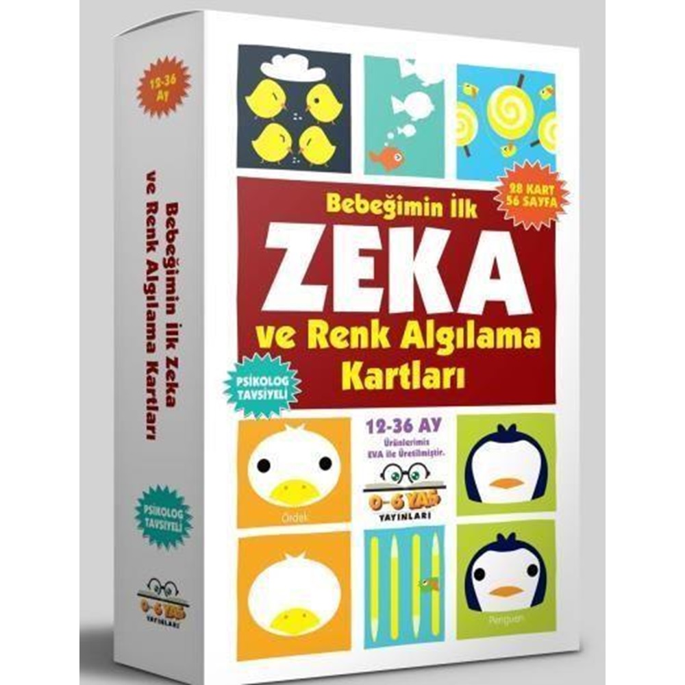 Bebeğimin İlk Zeka ve Renk Algılama Kartları 12 36 Ay