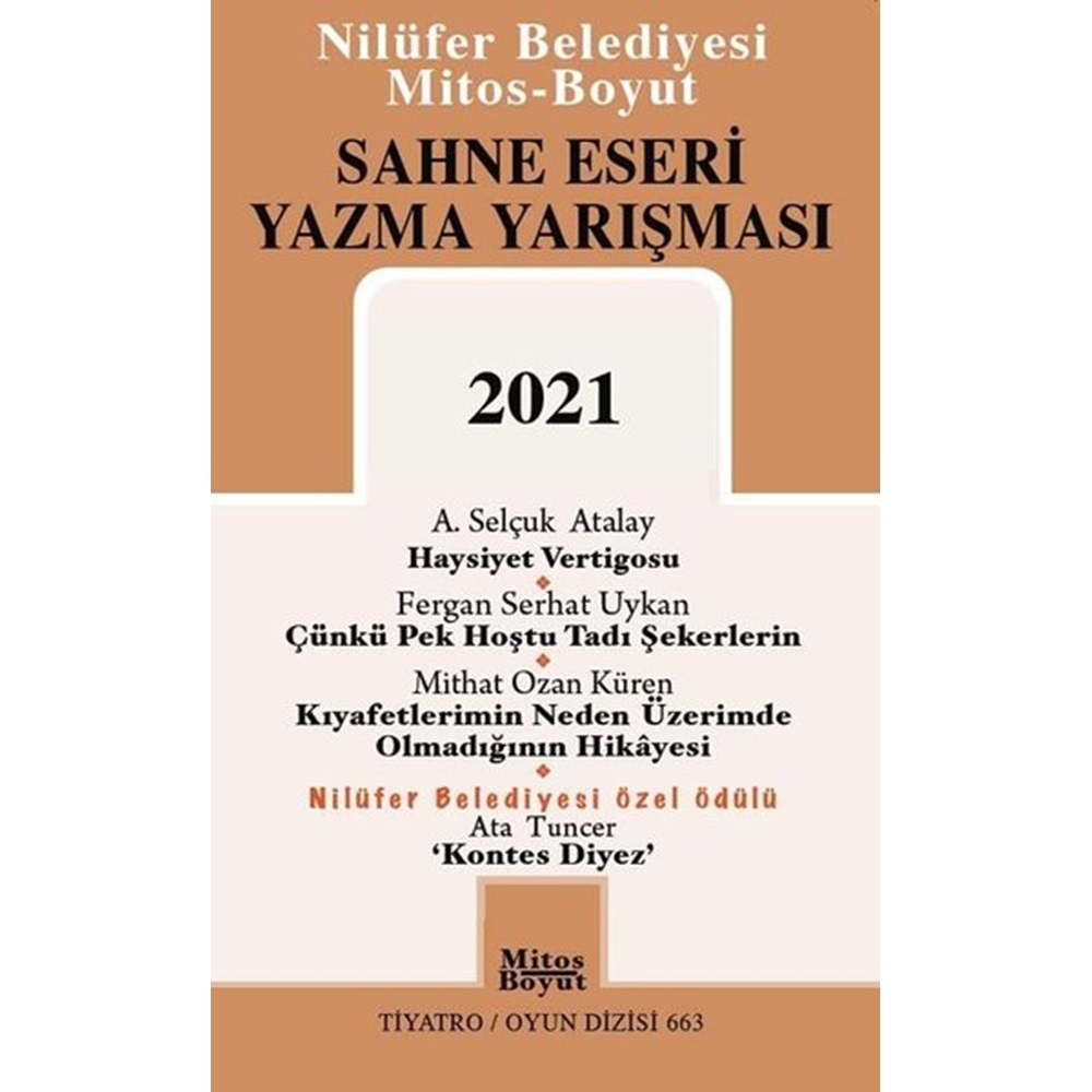 Sahne Eseri Yazma Yarışması 2021