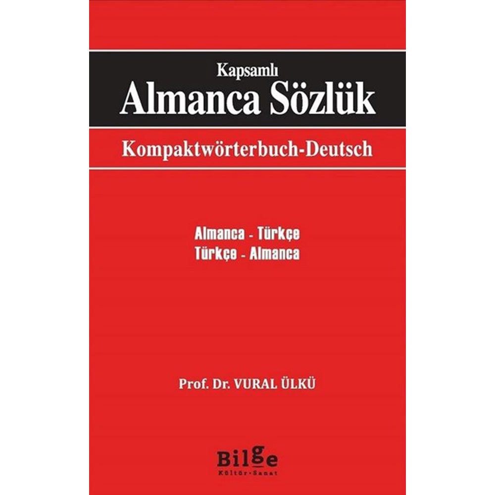 Kapsamlı Almanca Türkçe, Türkçe Almanca Sözlük