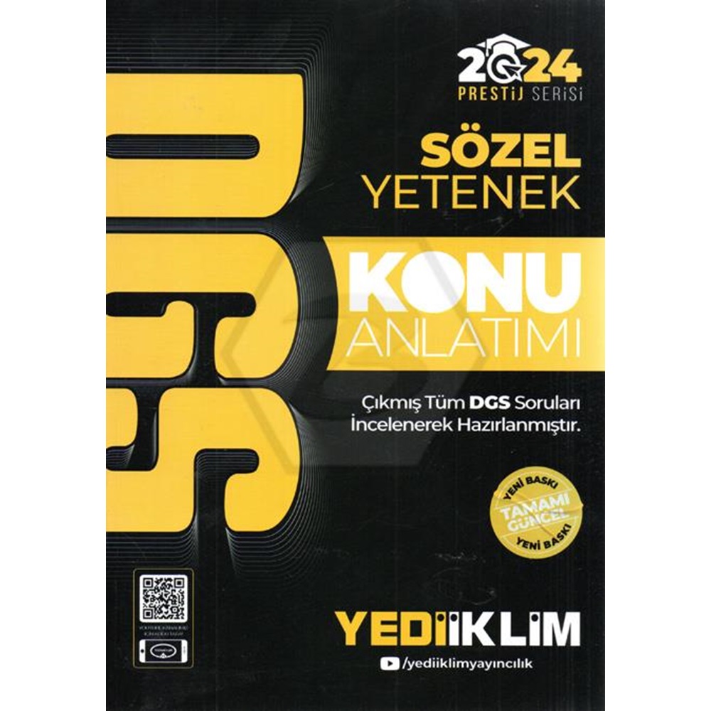 2024 Yediiklim DGS Sözel Yetenek Konu Anlatımı