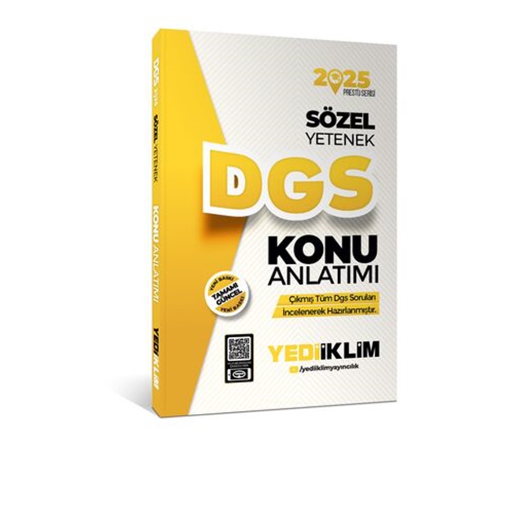 2025 Yediiklim DGS Sözel Yetenek Konu Anlatımı