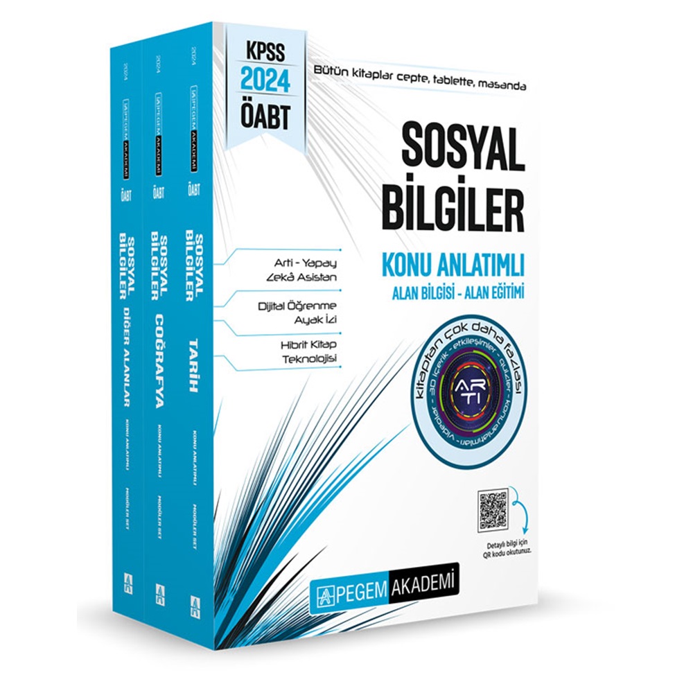 2024 Pegem ÖABT Sosyal Bilgiler Konu Anlatımlı (3 Kitap)